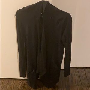 Splendid black hooded cardigan